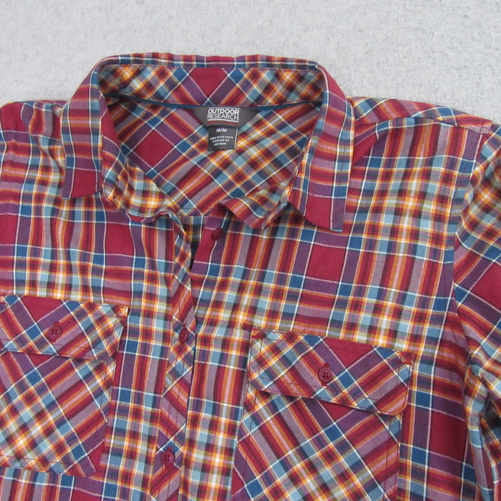 Outdoor Research Womens Button Up‎ Shirt M Multicolor Adventure Plaid - Picture 2 of 10